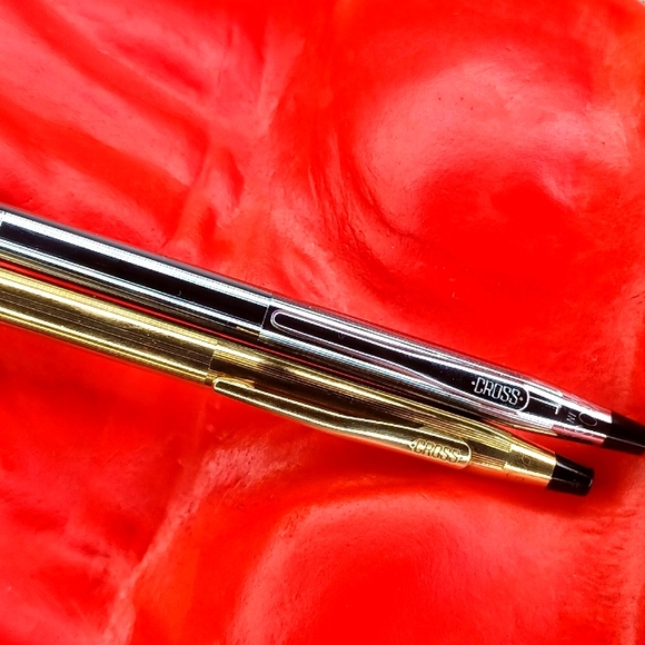 Set of 2 Vintage CROSS Mechanical Pencils Steel, Gold-Filled - Picture 2 of 4